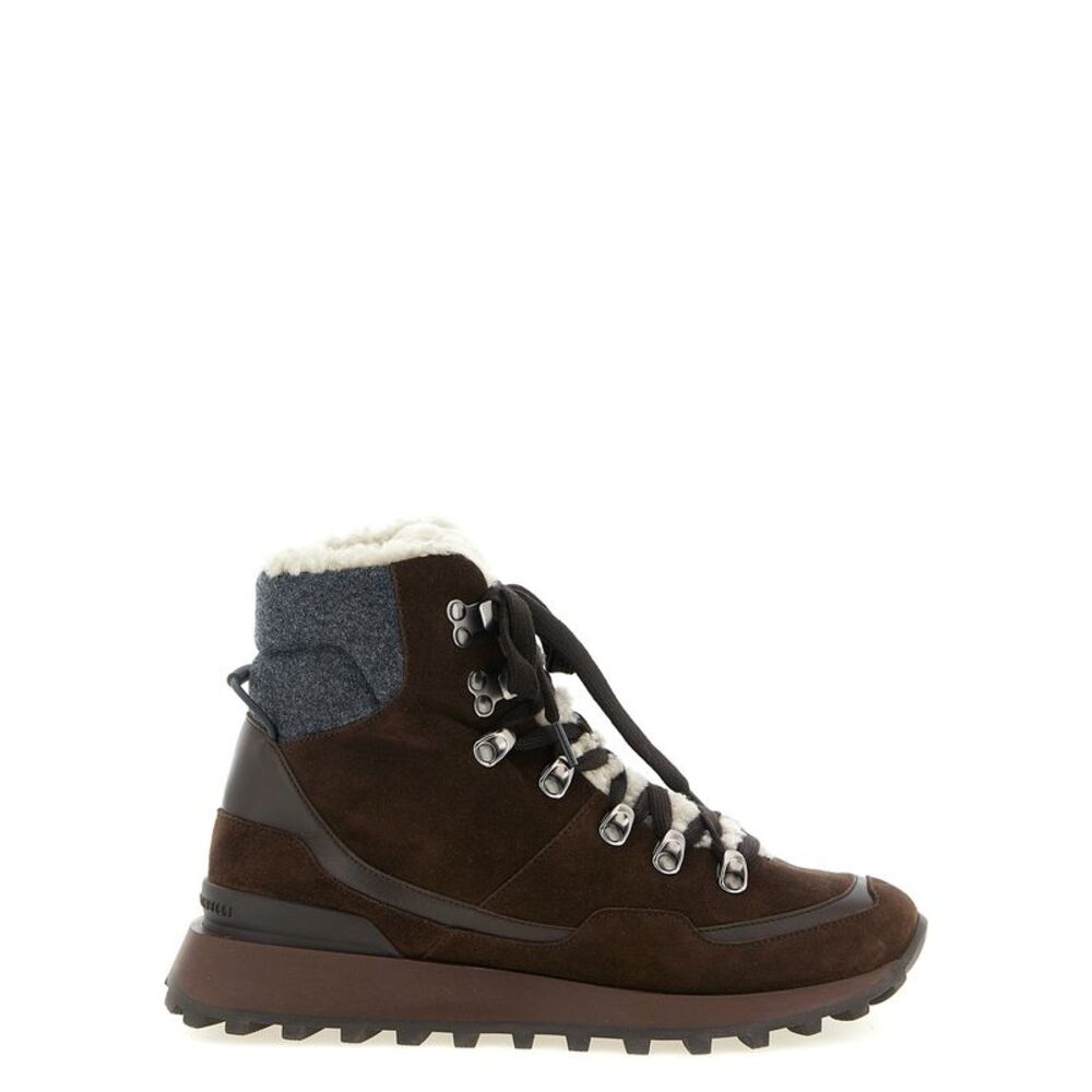 Brunello Cucinelli Brown Calfskin Ankle Women's Boots